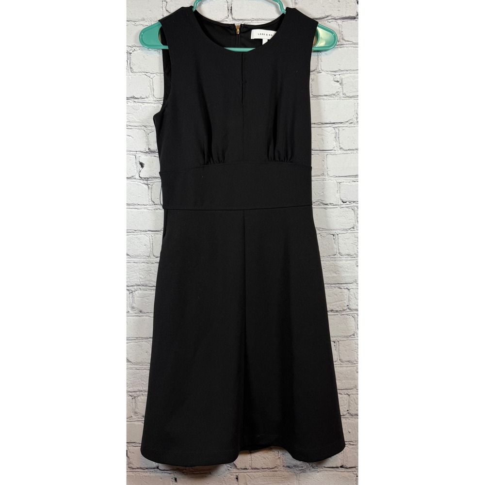 Lark & Ro Black‎ Sleeveless Fit & Flare Dress Career Party Size 4
